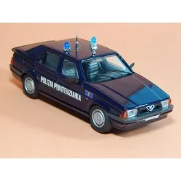 

Car model ALFA ROMEO 75 POLIZIA miniature vehicle collection Vintage car scale