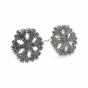 

Sterling silver earrings 925m Rhodium stones microengastadas [AB4428]
