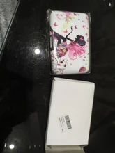 Caja de tarjetas de visita antirrobo RFID con impresión en Color a la moda para mujer, tarjetero con bolsillo para tarjetas de crédito, tarjetero de aluminio resistente al agua