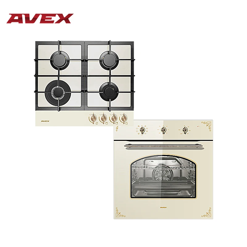 Set the cooktop AVEX HM 6042 RY and electric oven AVEX RYM 6090 F - Цвет: Светло-желтый