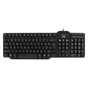 

Keyboard with Reader Ewent EW3252 DNI Black (Spanish)