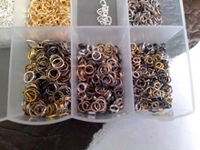 4/6/8/10mm 500/300/200/100 Uds. De anillos abiertos de Metal conectores de anillos partidos para fabricación de joyería DIY