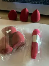 1 ud., esponja suave de colores a la moda, base de maquillaje, esponja, esponja, mango, esponja suave, corrector suave, herramientas de maquillaje