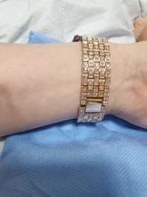 Correa de lujo para Samsung Galaxy watch 3 active 2, 20MM, 22MM, 42mm, 46mm, Gear s3, lazo de diamante de acero para xiaomi amazfit huawei