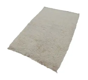 

107x188 Cm Beige Handmade Vintage Tulu Rug-3x6 Ft