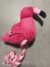 De peluche de felpa Flamingo perros de compañía morder masticar juguetes de Chihuahua/Yorkshire/Bulldog/Pug/Corgi perro interactivo/perro de juguete