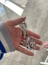 Llavero acrílico transparente de doble cara de dibujos animados, jujutsu, kaisen