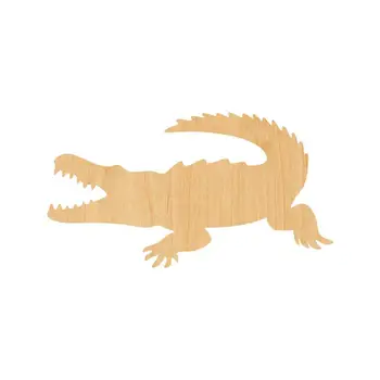 

Crocodile Laser Cut Out Wood Shape Craft Supply - Unfinished