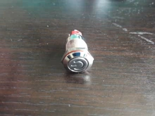 Botón de bloqueo momentáneo, pulsador fijo de cabeza plana de 12mm, 3V, 5V, 9V, 12V, 24V, 220V, resistente al agua, LED, de metal