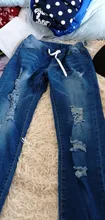 Luz Azul Jeans rasgados para damas 2021 calle estilo Sexy Mid Rise Distressed Pantalón Stretch Skinny agujero pantalones de Vaqueros pitillo
