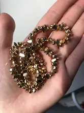 Cuentas chapadas en oro KC, material de cuentas hechas a mano, DIY, pulsera, pendientes, 1 Uds.