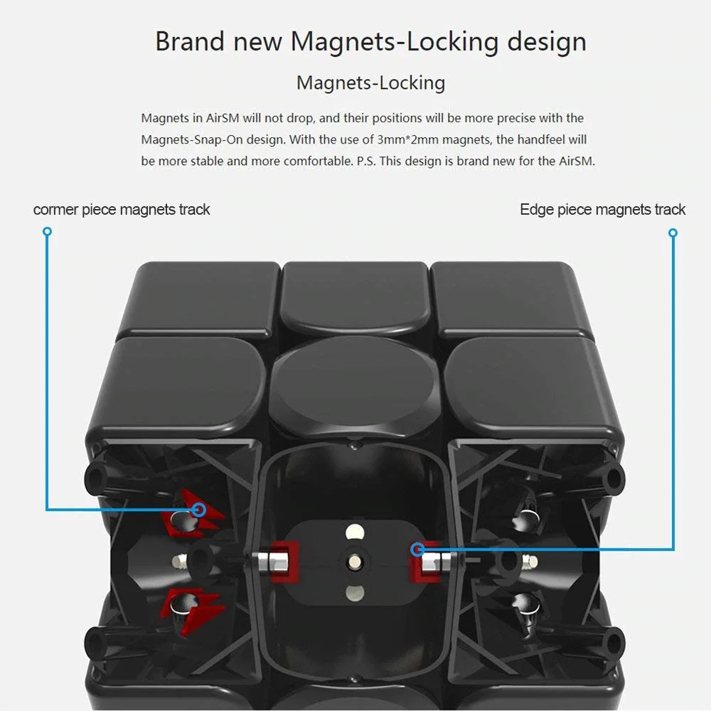 GANS Cube GAN356 AirS M Магнитный 3x3x3 магический куб gans 3x3x3 Cube GAN356Air SM 3x3 головоломка куб GAN 356sm 3X3x3 скоростной куб