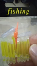 Varita luminosa para pesca, barra flotante fluorescente estilo luciérnaga para la noche que brilla en la oscuridad, 4,5x40 mm, 10 unidades/bolsa