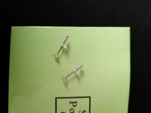 MloveAcc 100% Plata de Ley 925 auténtica joyería de las mujeres de moda lindo pequeño claro CZ Stud pendientes regalo para las niñas adolescentes Dama