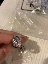 FDLK-anillo brillante de lujo para hombre, de plata, color blanco Natural, 2.5CT, banda de cristal para boda, joyería de fiesta, Tamaño 7, 8, 9, 10, 11, 12