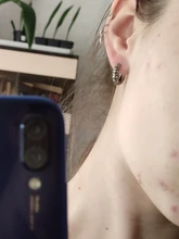 ZS-pendientes redondos Punk Rock para hombre y mujer, de acero inoxidable orejera, aretes de acero quirúrgico, Piercing para la oreja, 1 par