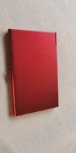 Funda de tarjeta de negocios creativa de acero inoxidable, caja de Metal de aluminio, billetera de identificación de crédito, 1 Uds.