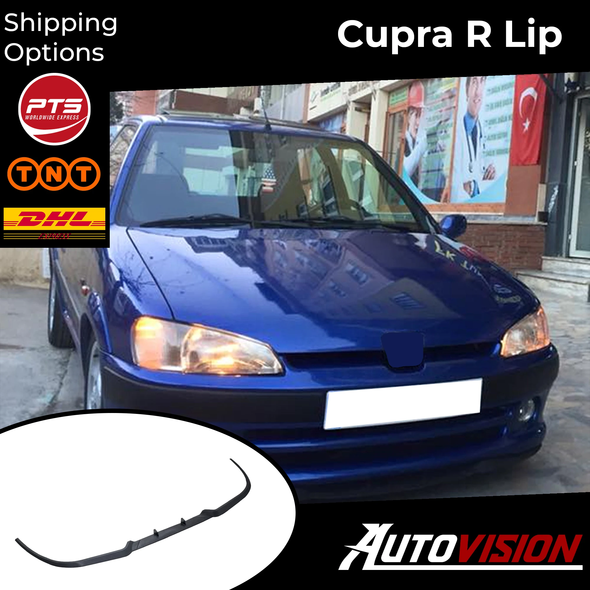3 шт. универсальный передний спойлер для PEUGEOT 106 GTI CUPRA R | Автомобили и мотоциклы