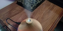 Humidificador de aire eléctrico de 300ML con USB, difusor de Aroma, niebla, aceite de grano de madera, aromaterapia, Mini, con 7 luces LED, para coche, casa y oficina