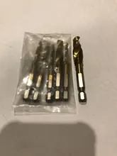 BINOAX 6 uds titanio HSS combinación broca avellanado hexagonal vástago M3-M10