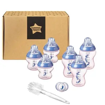 

TOMMEE TIPPEE Starter Bottle Birth Kit closer to nature-pink