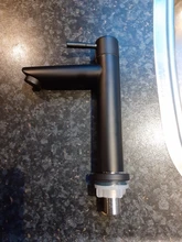 Kitchen-Sink-Faucet Water-Taps Bathroom Basin Stainless-Steel Black for G1/2in