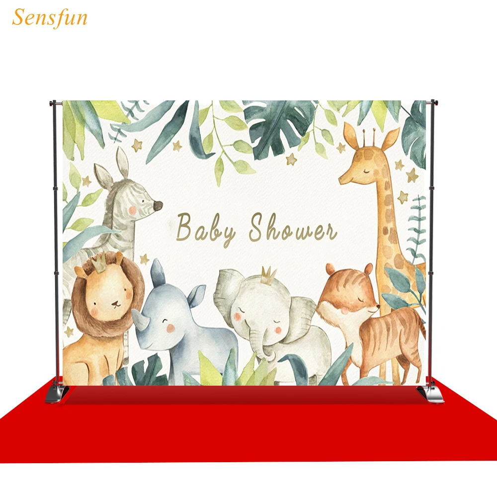 LEVOO новый фон для фотосъемки сафари Животные Baby Shower фотосессии новорожденных