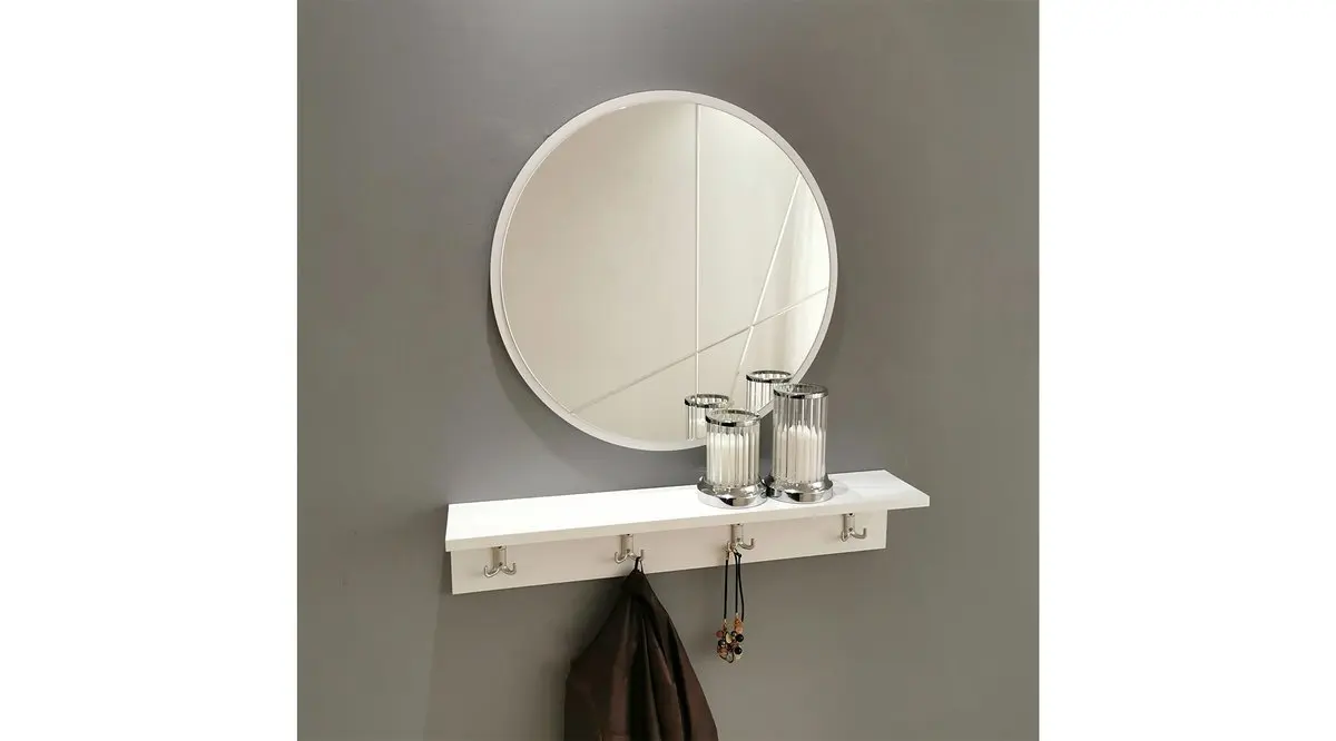 

Neostill mirror vestiyer overcoat robe hook coat rack hanger buffet
