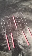 5 unids/set de extensiones de cabello enhebrador de aguja Herramienta de gancho de extracción de alambre para microenlace de silicona cuentas y plumas