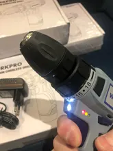 WORKPRO-Destornillador eléctrico inalámbrico 12V, mini controlador de potencia inalámbrico, batería de iones de litio CC de 3/8 pulgadas, 2 velocidades