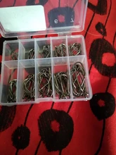 Fly Fishing Hook Worm Jig-Hole-Pesca High-Carbon-Steel Barbed-3 Pond 10-Series 100pcs/Box