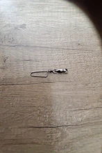 20 piezas de bola de acero inoxidable de pesca gira de 0-7 # Rolling mar pesca gira fotos conector accesorios de pesca