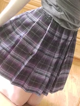 Faldas plisadas coreanas de cintura alta para mujer, minifalda Sexy gótica negra a cuadros, uniforme JK, ropa para estudiantes Y2K 90S, verano 2020