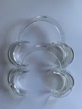 Lanpai-abrelatas de labios en forma de C, material Dental para odontología, 2 uds.