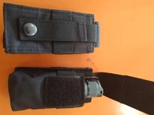 CQC táctico Molle M5 linterna bolsa individual pistola revista antorcha funda, soporte al aire libre cuchillo de caza linterna y funda bolsa