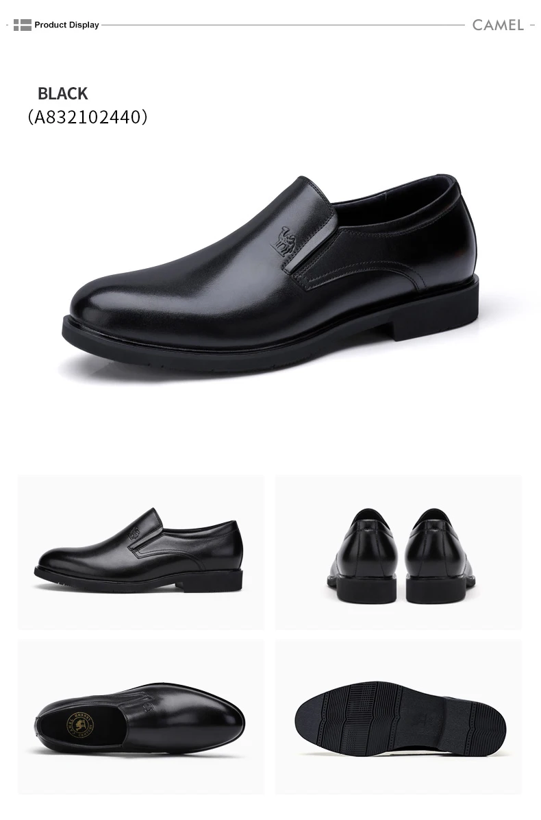 CAMEL/Мужская обувь из натуральной кожи; мужская деловая Повседневная модельная обувь; мужская обувь с круглым носком из коровьей кожи; офисная/Свадебная мужская обувь
