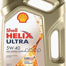 Shell Масло Моторное Синтетическое Helix Ultra 5w-40 4л 550046361