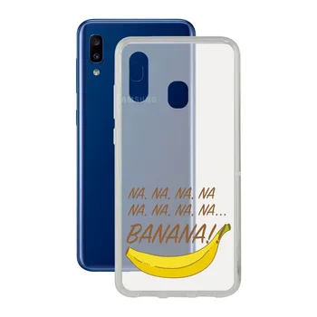 

Mobile cover Samsung Galaxy A20 KSIX Flex Banana TPU