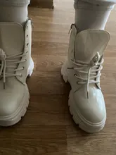 COOTELILI-Botines de punta redonda con cremallera y cordones para mujer, zapatos de moda, antideslizantes, con tacón de 5,5 cm, 2020