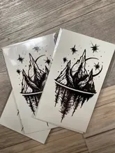 Temporary-Tattoo-Stickers Flash-Tatoo Tatouage Hand-Foot Body-Art Forest-Star Fake Tatto