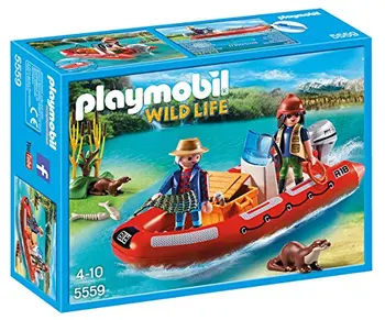 

PLAYMOBIL-bouncy boat with explorers (55590)
