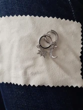 Pendientes de aro de Luna y estrella para mujer y hombre, de Plata de Ley 925, joyería para la oreja, regalos de fiesta al por mayor