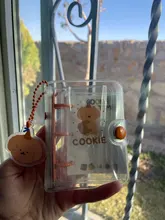 MINKYS-Mini cuaderno Kawaii de bolsillo, diario de hojas sueltas, libro de Agenda, regalo de cumpleaños, conjunto de papelería escolar coreana, 3 anillos