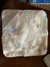 Toalla infantil de muselina para bebé, pañuelos de dos capas, toalla de 6 capas, de algodón, tejido denso, de 5 a 10 Uds.