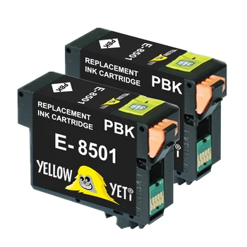 

2pcs Black Compatible Ink Cartridges T8501 - T8509 For Epson SureColor SC-P800 Printer with chip Matte Black