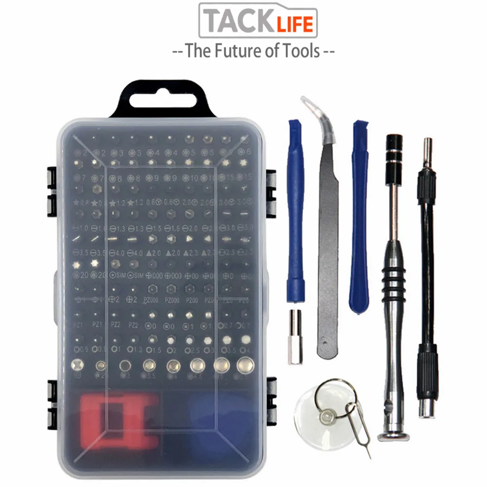 

TACKLIFE 115 in 1 Portable Screwdriver Set Mini Electric Precision Screwdriver For Laptops Tablet Ipad Home Hand Tool Set