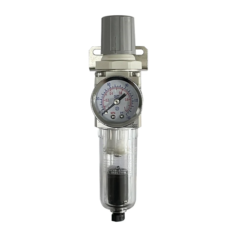 Regolatore Filtro Aria Compressore - 1/4in, Con Manometro, Separatore Olio-Acqua