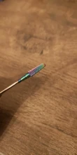 Brocas de carburo de tungsteno azul para manicura, fresas de Metal para manicura, máquina eléctrica, broca, TRXDS1-18, 1 Uds.