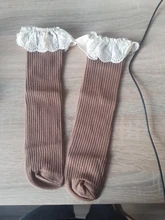 Calcetines de hasta la rodilla para bebé y niña, calcetines para infantes, calentador de piernas, algodón sólido, bonitos, para 0-8 años