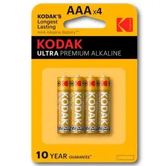 

Blister packs Kodak alkaline Ultra Aaa Lr3 - 4 batteries electronic batteries